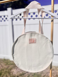 Floral Cross Embroidered Tote bag