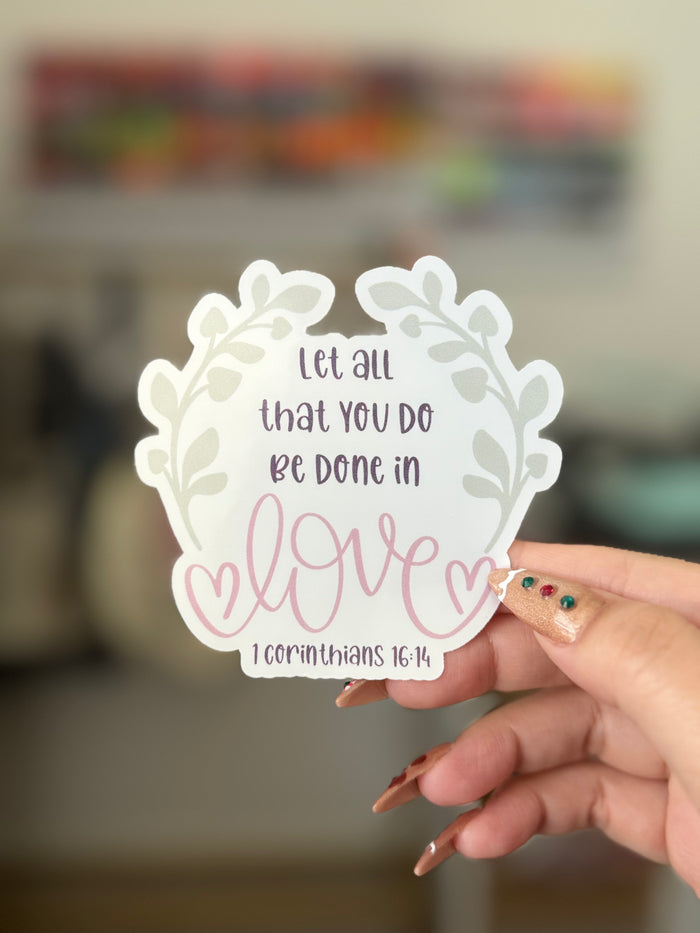 Done in LOVE sticker🤍